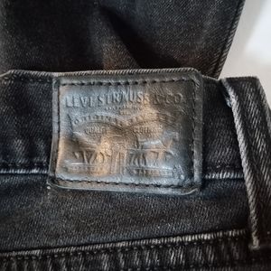 ☀Limited Edition* Levi Strauss 601 Pin Skinny Black Label Black Jeans-Vintage 33